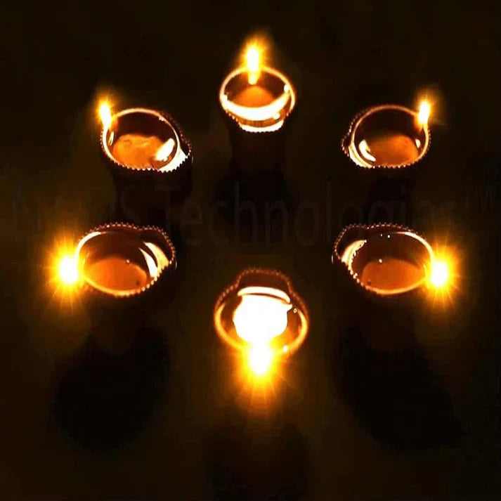 LED Water Sensor Diyas with Ambient Lights