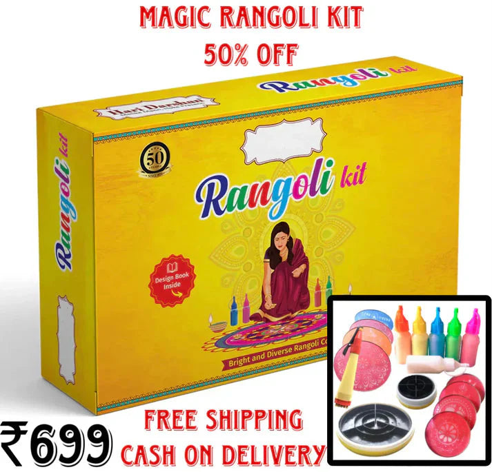 Magic Rangoli Kit – Create Stunning, Mess-Free Rangolis Instantly